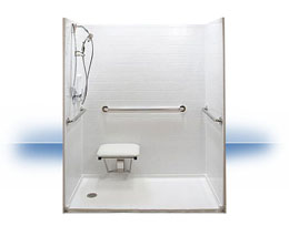 Walk in shower in New Lothrop by Independent Home Products, LLC